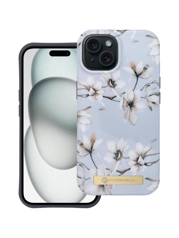 Etui na iPhone 15 Forcell F-Protect Mirage zgodny z MagSafe spring flowers