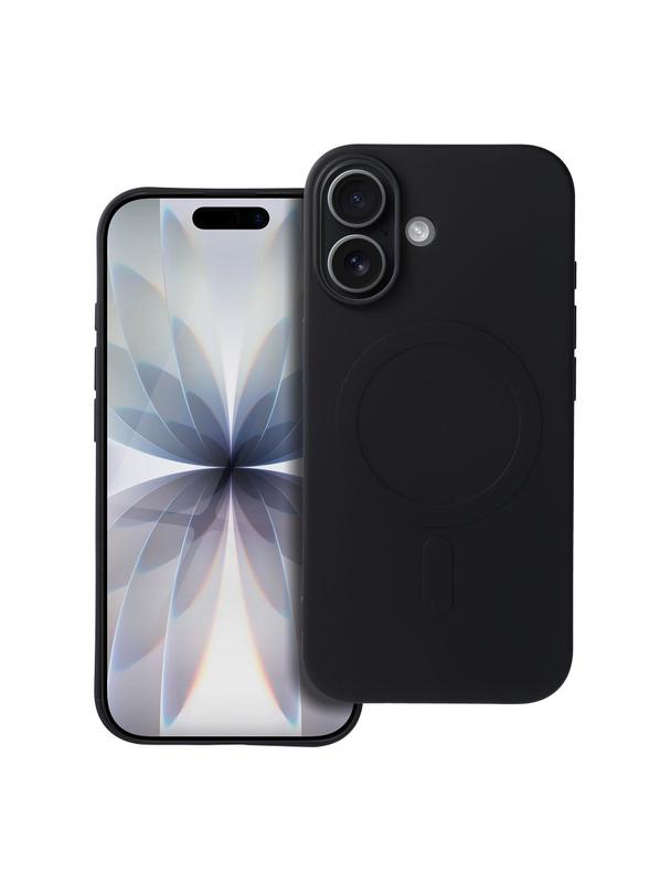 Futerał SILICONE MAG COVER (big hole) kompatybilny z MagSafe do IPHONE 17 czarny