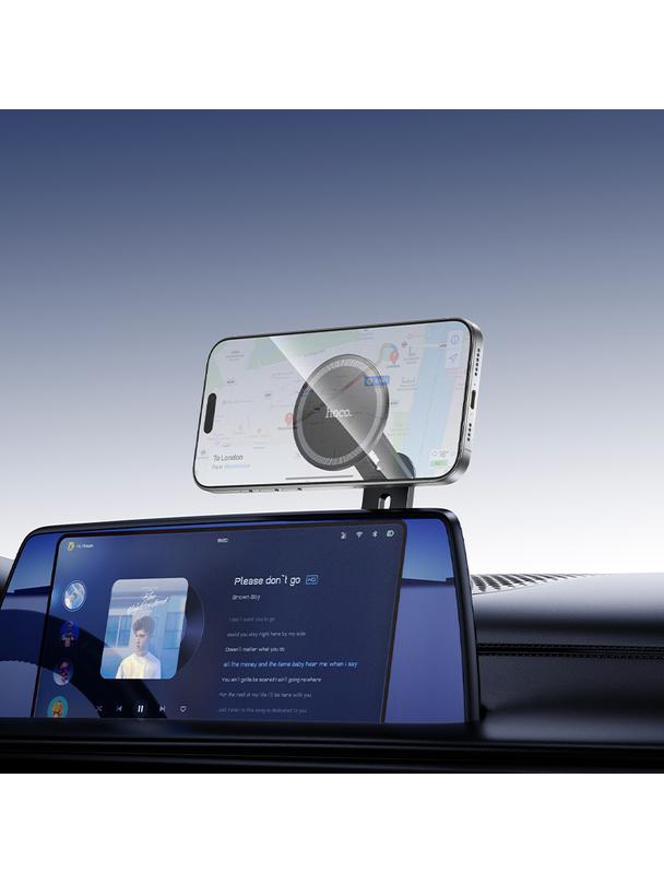 Uchwyt na telefon do tyłu ekranu magnetyczny Hoco H93 czarny