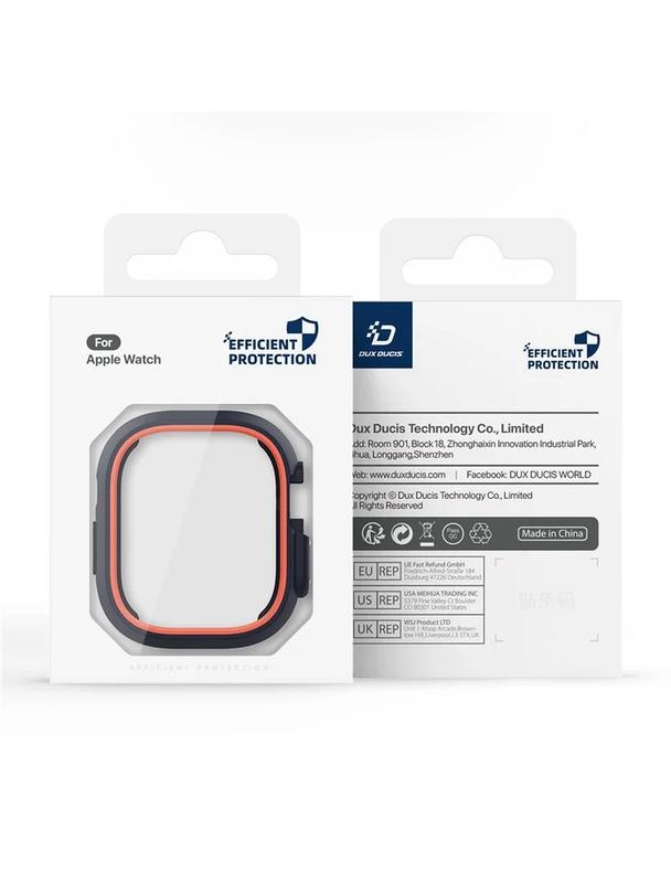 DUX DUCIS futerał BAMO do Apple Watch Ultra / Ultra 2 49 mm czarno pomarańczowy