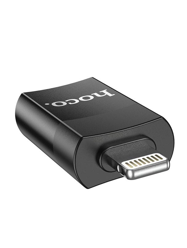 Adapter OTG USB A do Lightning Hoco UA17 czarny