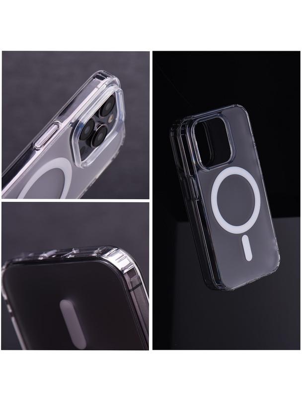 Futerał FROST MAG COVER kompatybilny z MagSafe do IPHONE 15 Pro Max transparentny