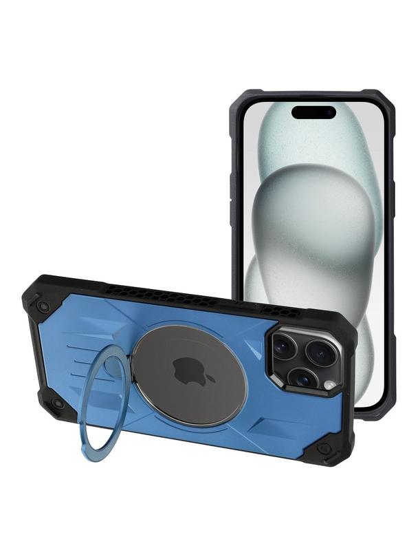 Futerał ARMOR MAG COVER kompatybilny z MagSafe do IPHONE 15 Plus niebieski