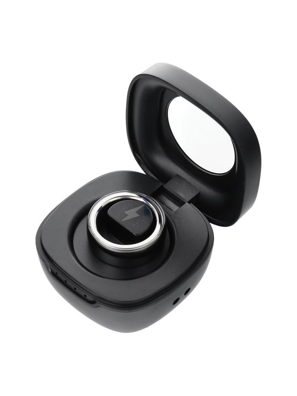 Smart Ring R8- inteligentny pierścień ceramiczny ze stacją ładującą rozmiar 22mm czarny