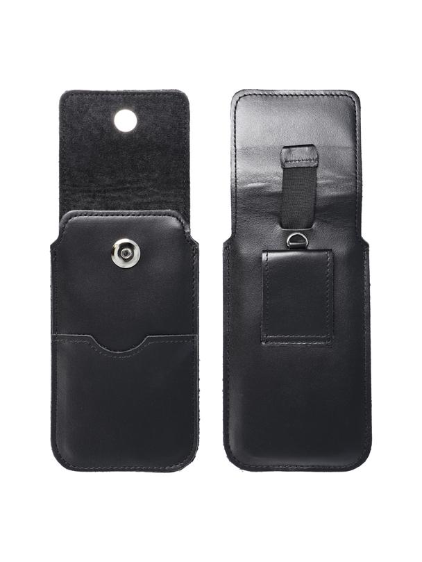 Skórzany futerał uniwersalny / wsuwka z klapką - ROYAL / czarny - Rozmiar 3XL - HUAWEI MATE 20X