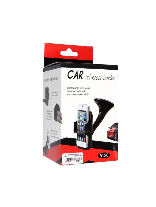 Uchwyt samochodowy do szyby / deski czarny