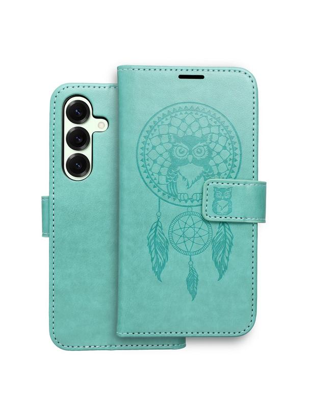 Kabura MEZZO Book do SAMSUNG S25 łapacz snów zielony