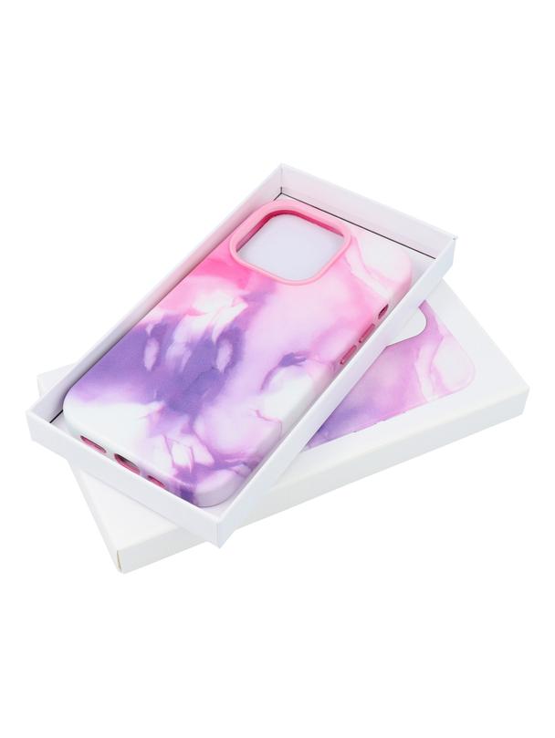 Futerał LEATHER MAG COVER kompatybilny z MagSafe do IPHONE 13 Pro Max purple splash
