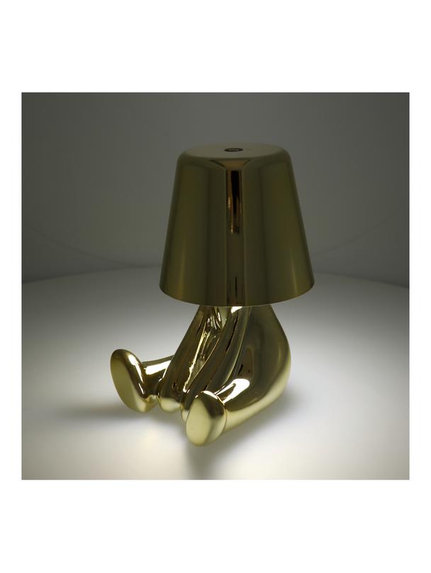 Lampka nocna GOLD MAN Art Deco siedzący (wzór 5) MLTL