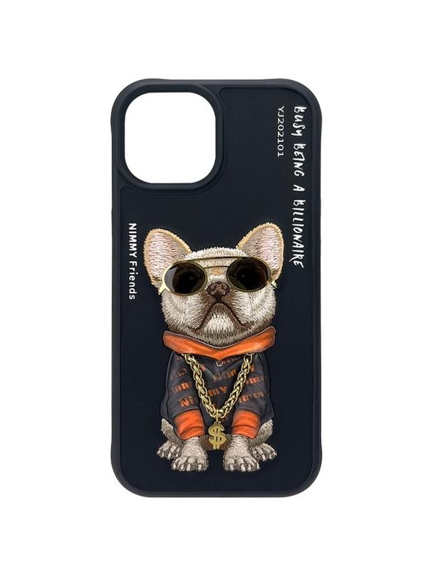 NIMMY futerał GLASSES COOL DOG do IPHONE 15 czarny