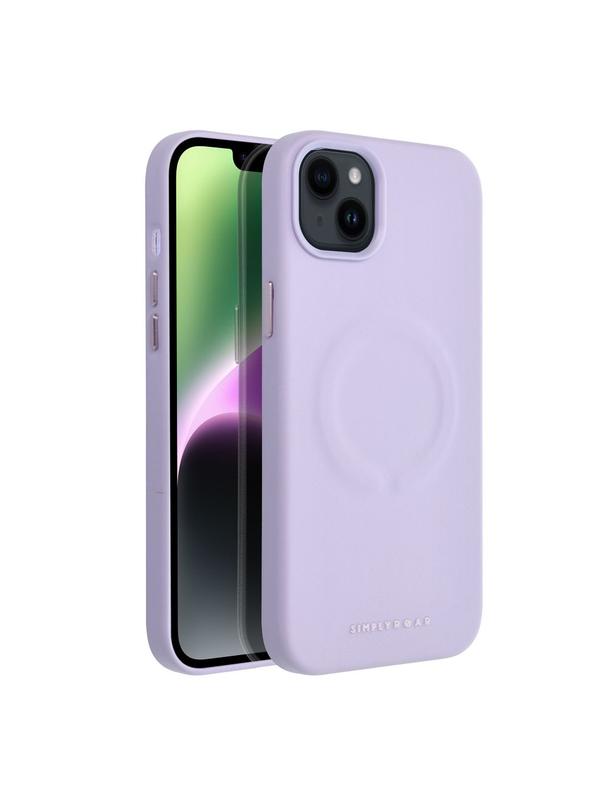 ROAR futerał LEATHER MAG kompatybilny z MagSafe do IPHONE 14 Plus Fioletowy