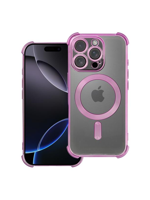 Futerał ANTISHOCK ELECTRO do IPHONE 16 Pro kompatybilny z MagSafe purpurowy