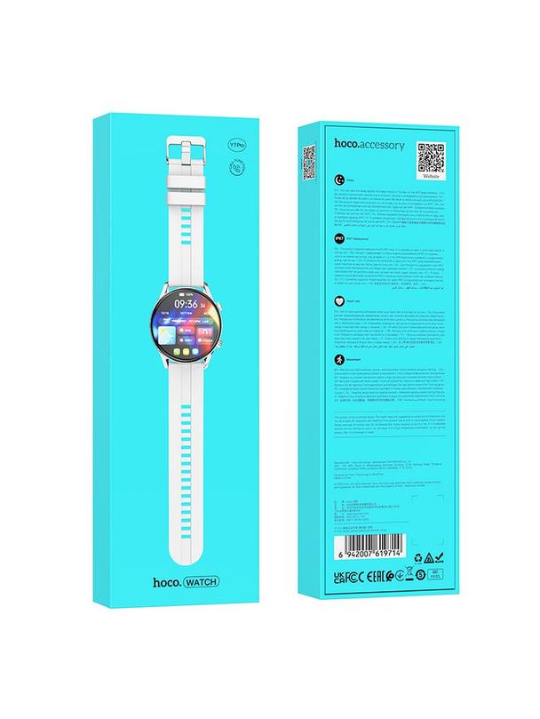 EOL Smartwatch Hoco 1,39" TFT IP67 z funkcją rozmowy Y7 PRO srebrny