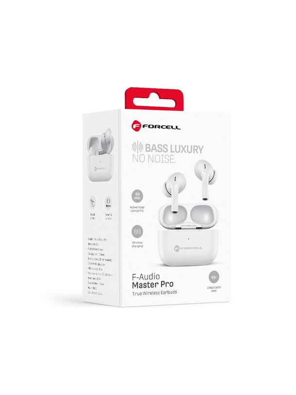 Słuchawki bezprzewodowe douszne Forcell F-Audio Master Pro TWS białe