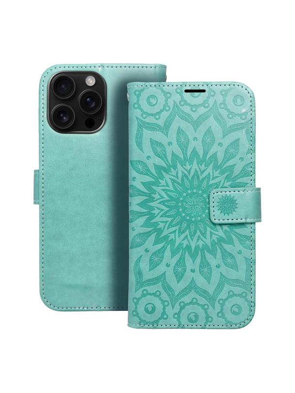 Kabura MEZZO Book do IPHONE 16 Pro Max mandala zielony
