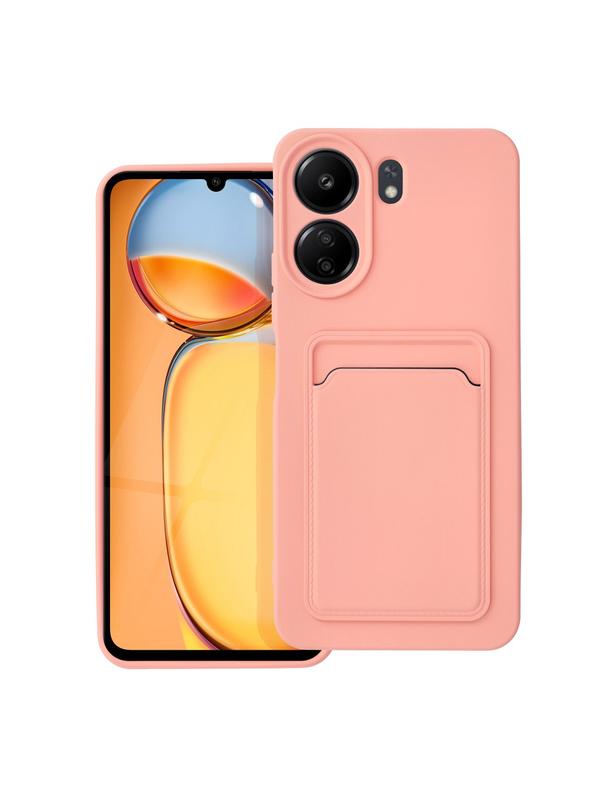 Futerał CARD CASE do XIAOMI Redmi 13C / POCO C65 różowy