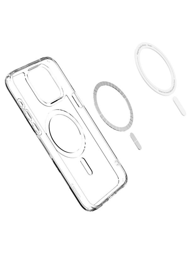 SPIGEN futerał ULTRA HYBRID MAG kompatybilny z MagSafe do IPHONE 15 Pro white