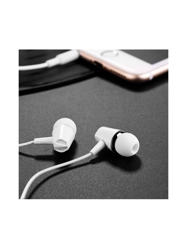 Słuchawki przewodowe douszne Jack 3,5 mm Hoco M34 białe