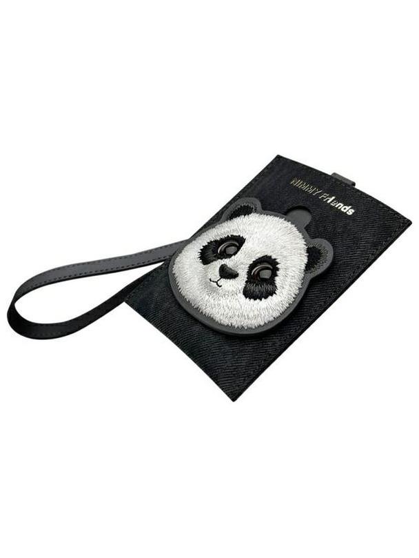 NIMMY portfel na karty BIG EYED PET 2.0 Panda czarny