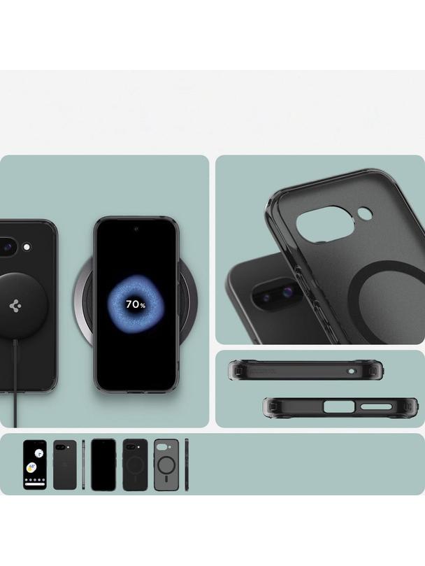 SPIGEN futerał ULTRA HYBRID MAG kompatybilny z MagSafe do GOOGLE PIXEL 9A frost black
