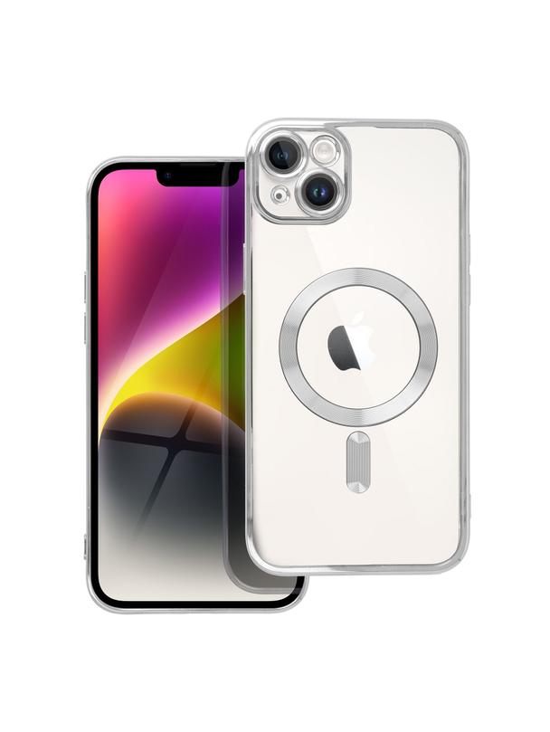 Futerał ELECTRO MAG COVER kompatybilny z MagSafe do IPHONE 14 Plus srebrny