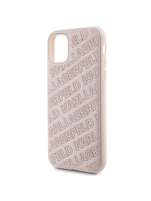 KARL LAGERFELD futerał do IPHONE 11 KLHCN61PQKPMP (Quilted K Pattern) różowy