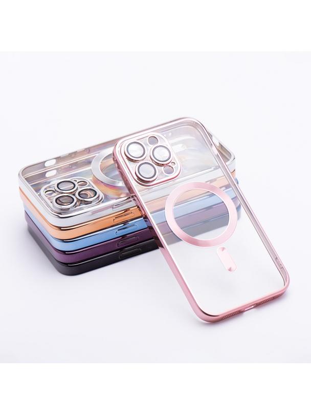 Futerał ELECTRO MAG COVER kompatybilny z MagSafe do IPHONE 16 różowy