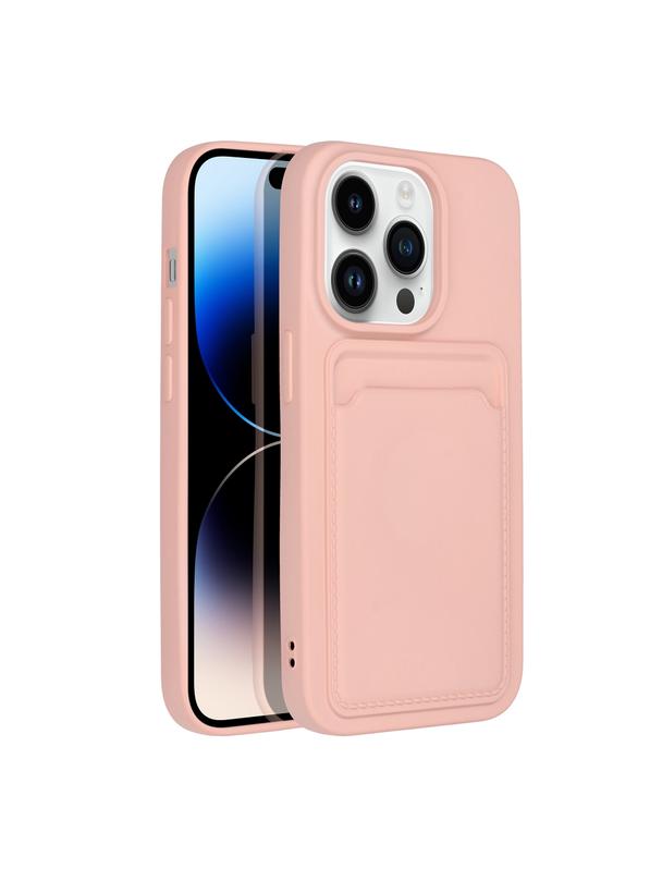 Futerał CARD CASE do IPHONE 14 Pro różowy
