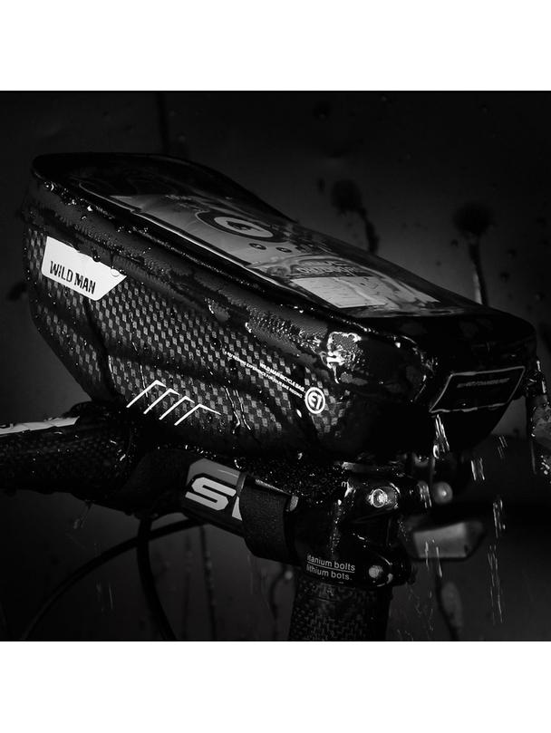 WILDMAN sakwa rowerowa na kierownice, na zamek E1 1L ( 4" - 7" ) czarna