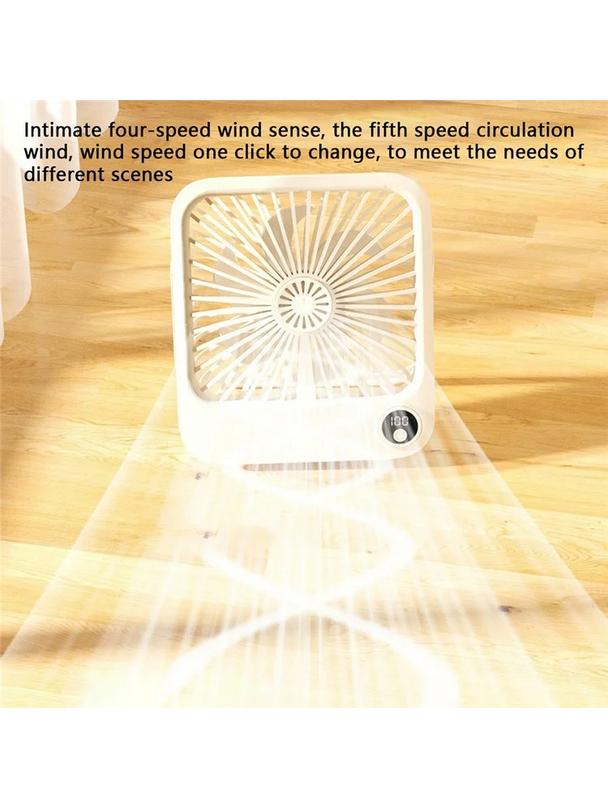 Wentylator / wiatrak biurkowy z regulowaną podstawką W30 niebieski