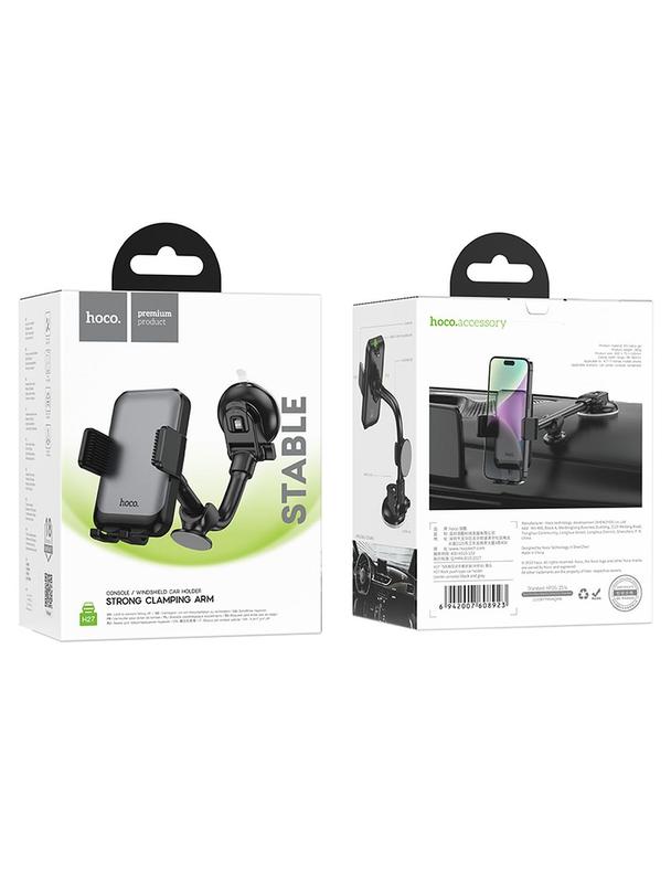Uchwyt na telefon do samochodu uniwersalny Hoco do szyby / deski H27 czarny