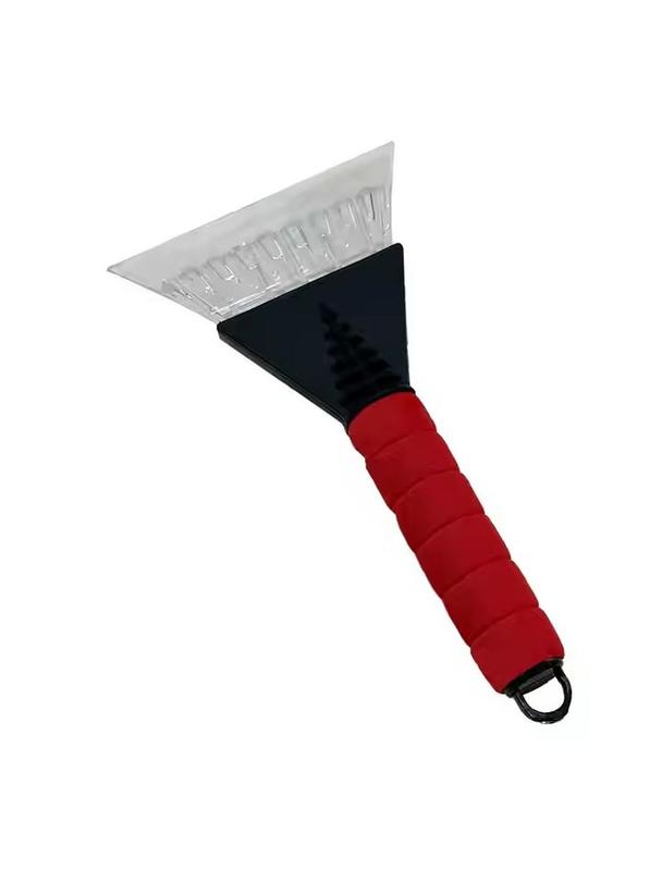 Skrobaczka do odśnieżania auta czerwona