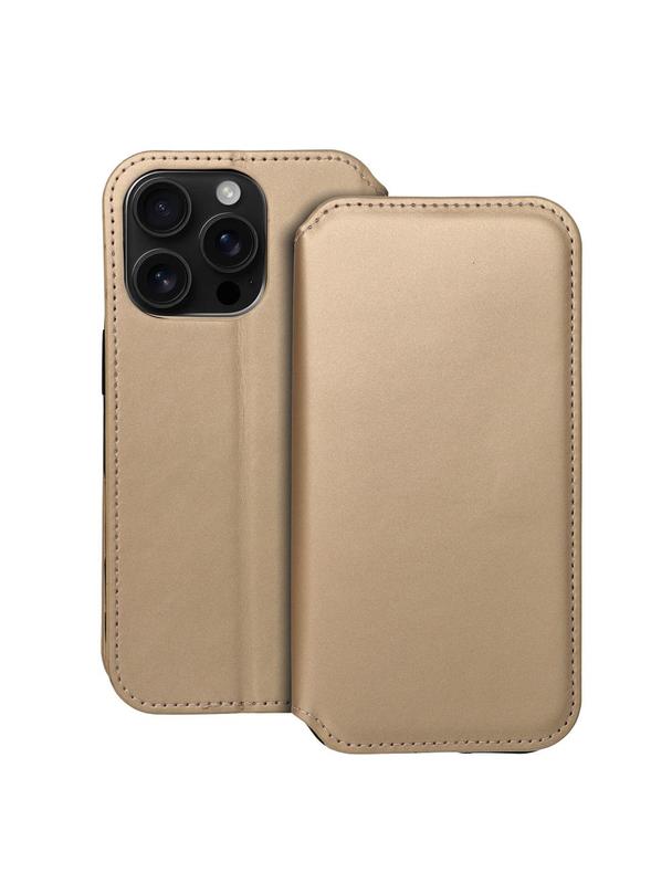 Kabura DUAL POCKET Book do IPHONE 16 Pro złoty