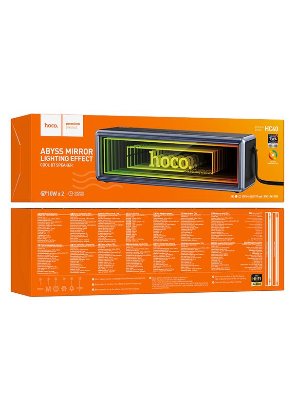 Głośnik bluetooth 2 x 10W 5h Hoco HC40 czarny