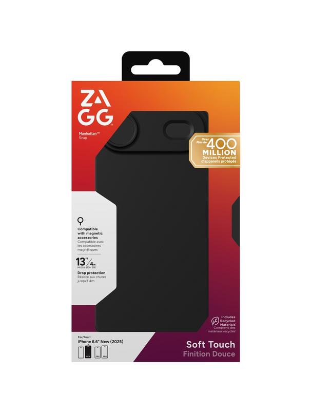 ZAGG futerał MANHATTAN SNAP kompatybilny z MagSafe do IPHONE 17 Air black