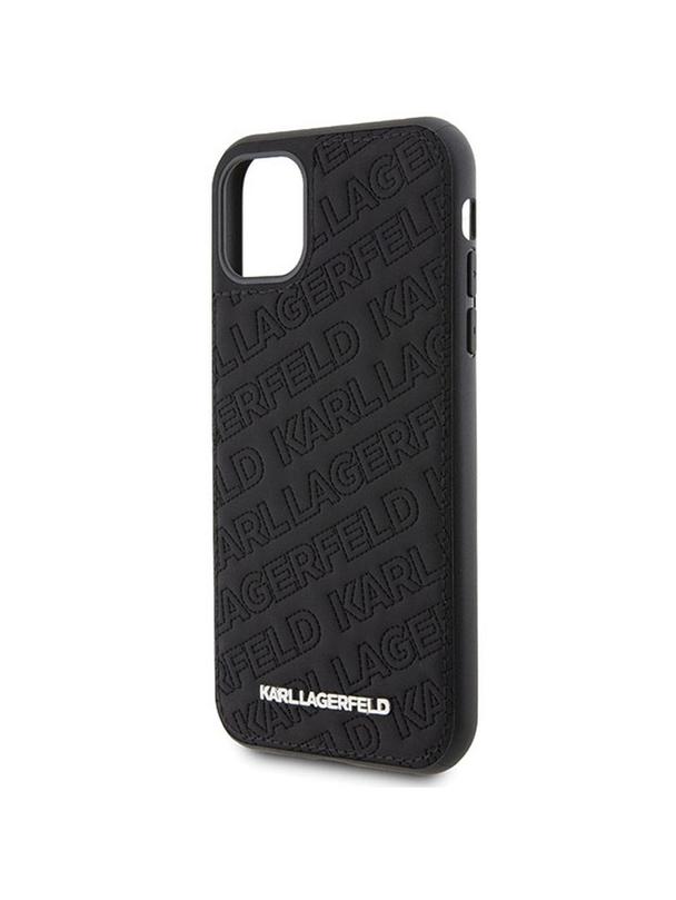 KARL LAGERFELD futerał do IPHONE 11 KLHCN61PQKPMK (Quilted K Pattern) czarny