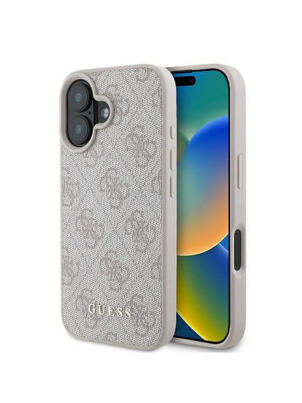GUESS futerał do IPHONE 16 Plus GUHCP16MG4GFPI (PU 4G Classic) różowy