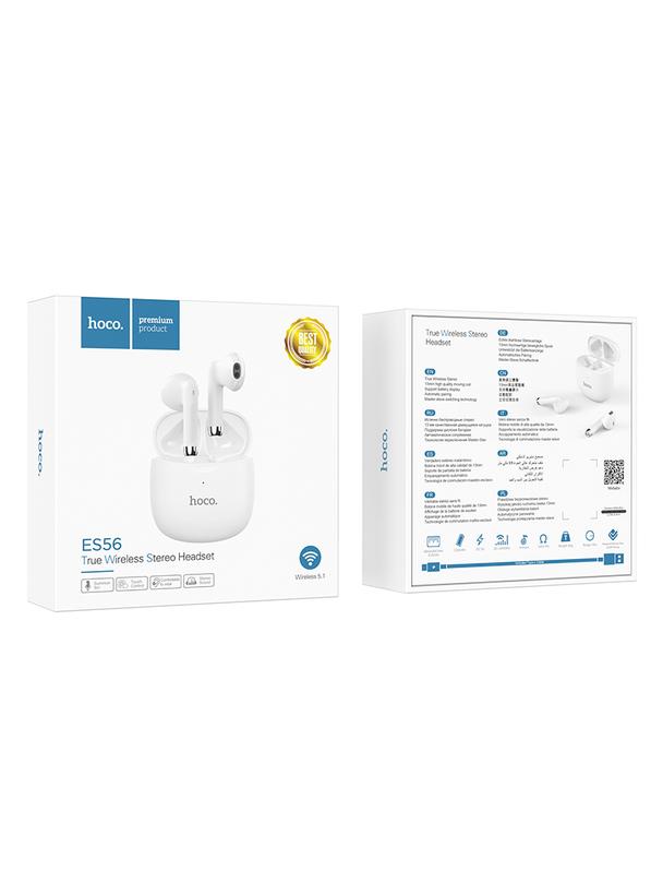 Słuchawki bezprzewodowe douszne Hoco TWS ES56 białe