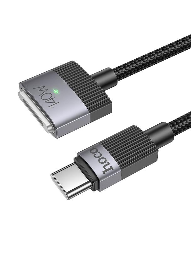 Kabel USB C do Mag3 Hoco 5A 140W magnetyczny 1,8 m U141 czarny