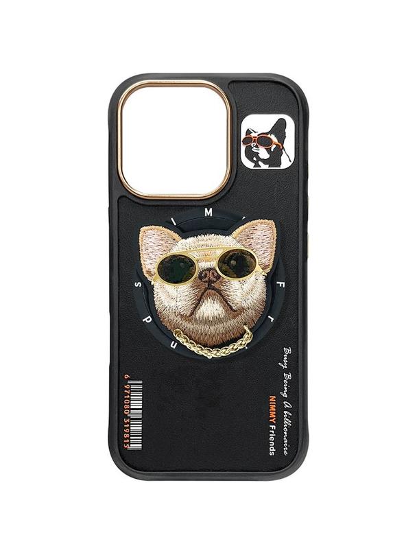 NIMMY futerał GLASSES COOL DOG kompatybilny z MagSafe do IPHONE 16 Pro czarny