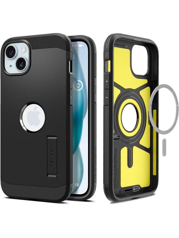 SPIGEN futerał TOUGH ARMOR MAG kompatybilny z MagSafe do IPHONE 15 black