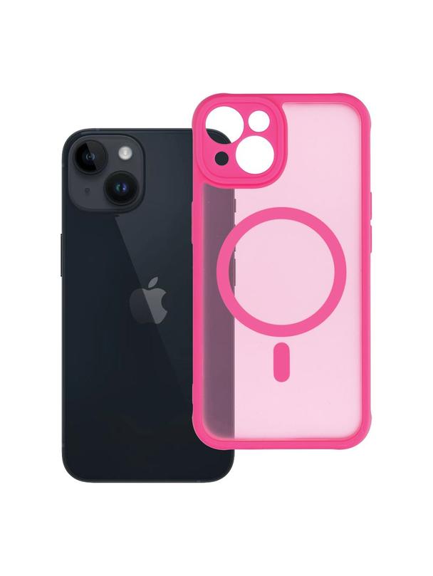 Futerał do iPhone 14 Full Matte Mag Cover zgodny z MagSafe różowy