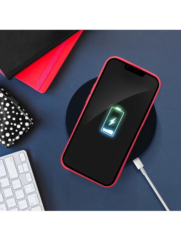 Futerał SILICONE do IPHONE 14 Pro Max brzoskwiniowy