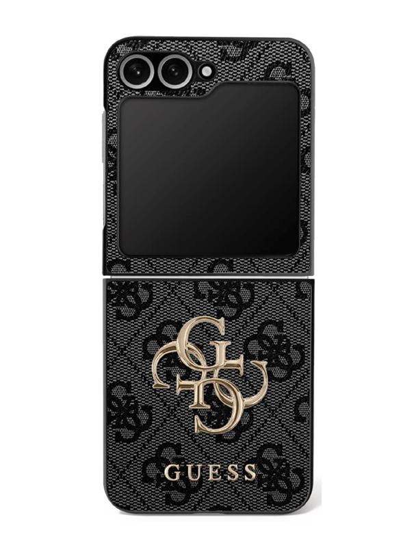 GUESS futerał do SAMSUNG Z Flip7 GUHCZF74GMGGR (PU Leather 4G Metal Logo) czarny