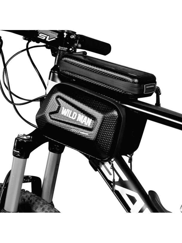 WILDMAN sakwa rowerowa na ramę na zamek  ES6 1L ( 4" - 7" ) czarna