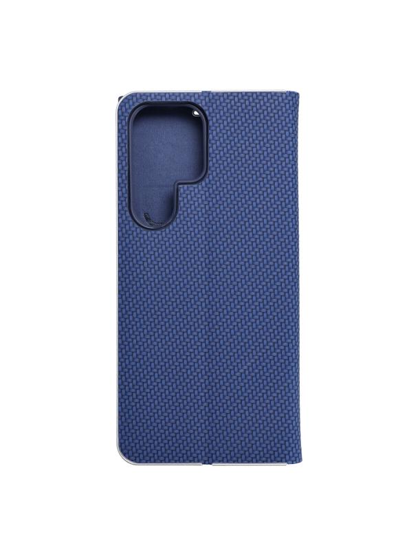 Kabura LUNA Book Carbon do SAMSUNG S23 Ultra niebieski