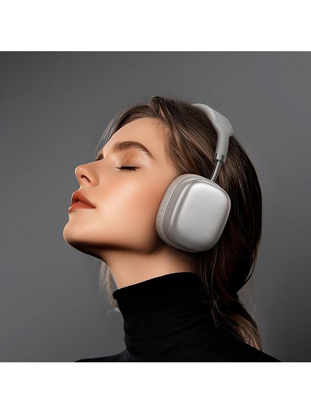 Słuchawki bezprzewodowe nauszne Hoco W52 srebrne