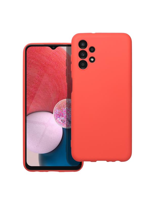 Futerał SILICONE do SAMSUNG A13 4G brzoskwiniowy