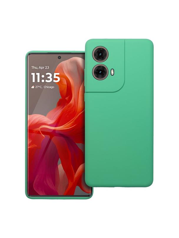 Futerał SILICONE 2mm do MOTOROLA G85 5G miętowy
