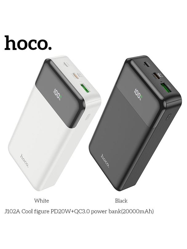 Powerbank Hoco 20000 mAh QC3.0 PD 3A 20W J102A biały